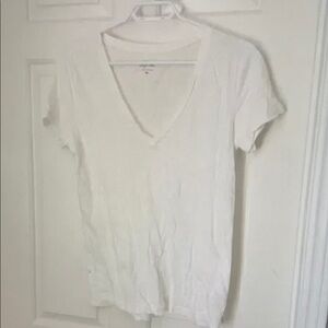 J. Crew White Short Sleeve Tee